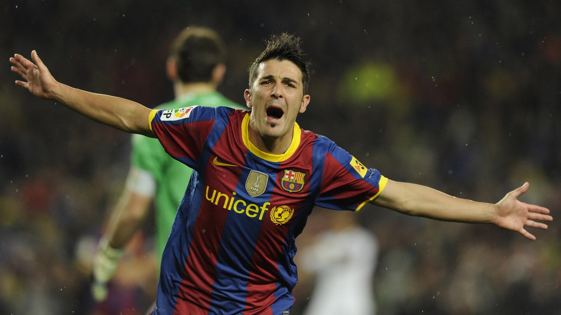 David Villa Barcelona Real Madrid