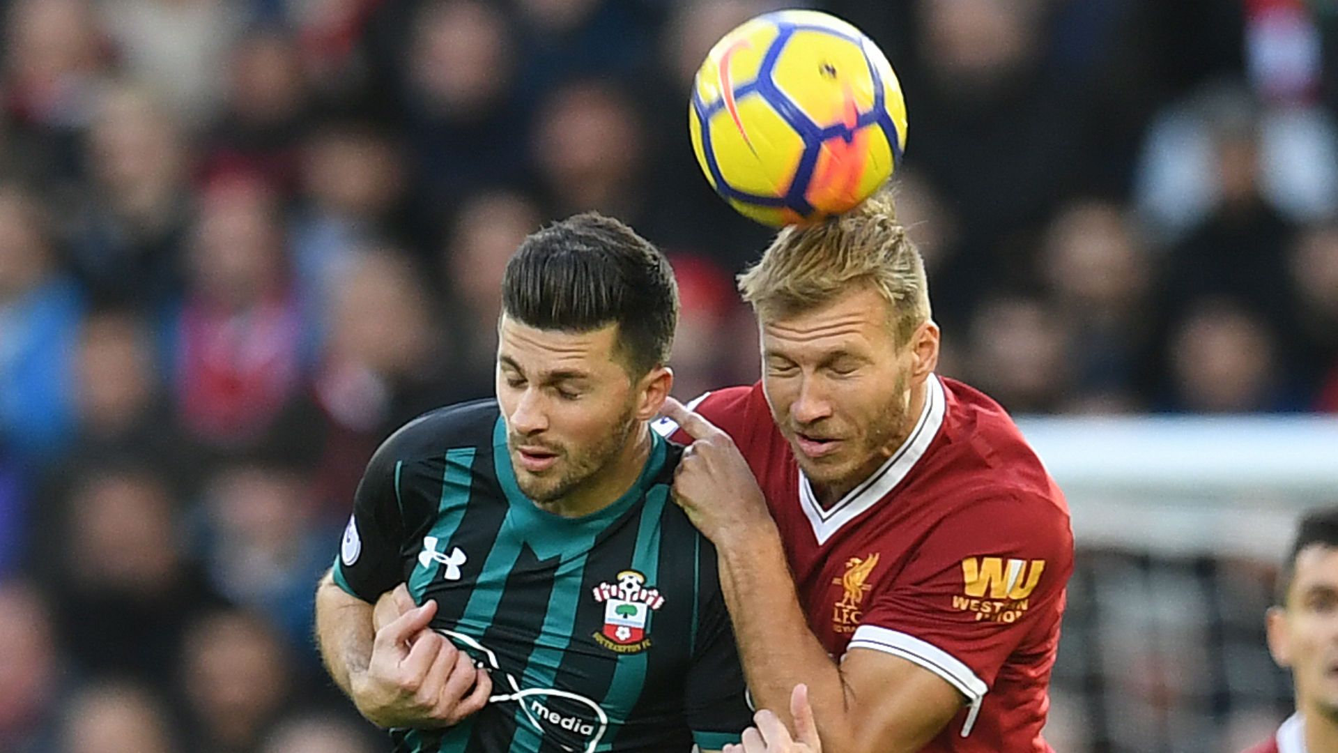 Shane Long Ragnar Klavan Southampton Liverpool
