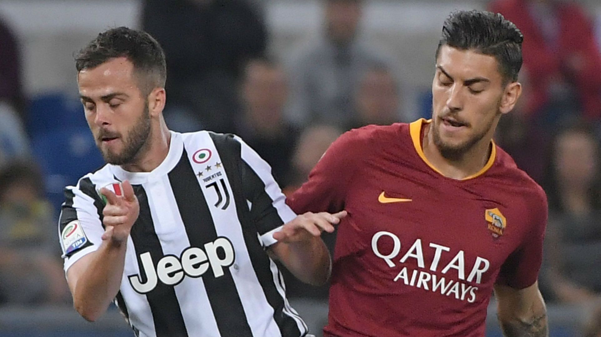 Lorenzo Pellegrini Roma Miralem Pjanic Juventus 2017-18
