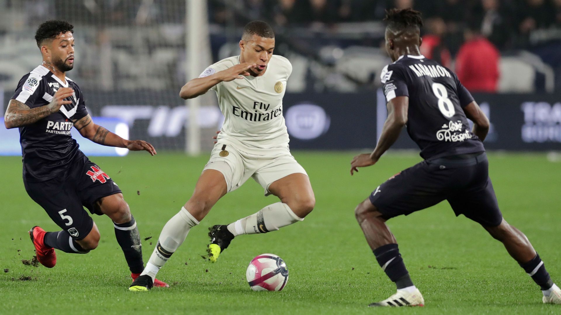 Kylian Mbappé Yann Karamoh PSG Bordeaux Ligue 1 02122018
