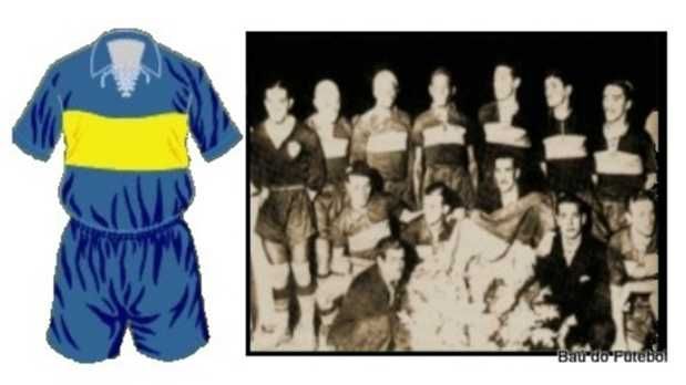 Brazil wearing Boca Juniors Jersey Copa America 1937