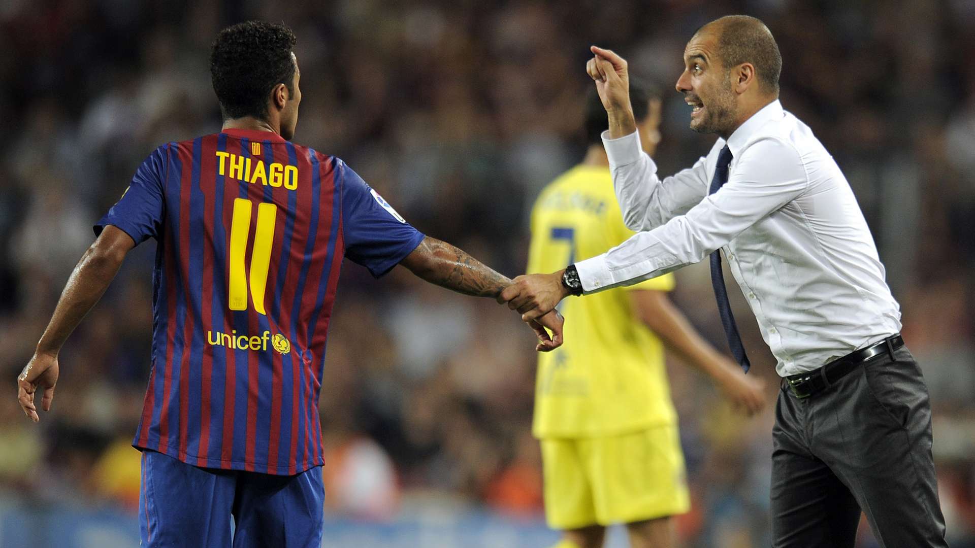 Thiago Alcantara Pep Guardiola FC Barcelona