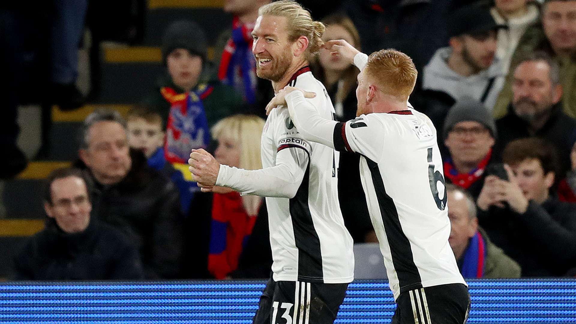 Tim Ream celebrate Fulham 2022-23