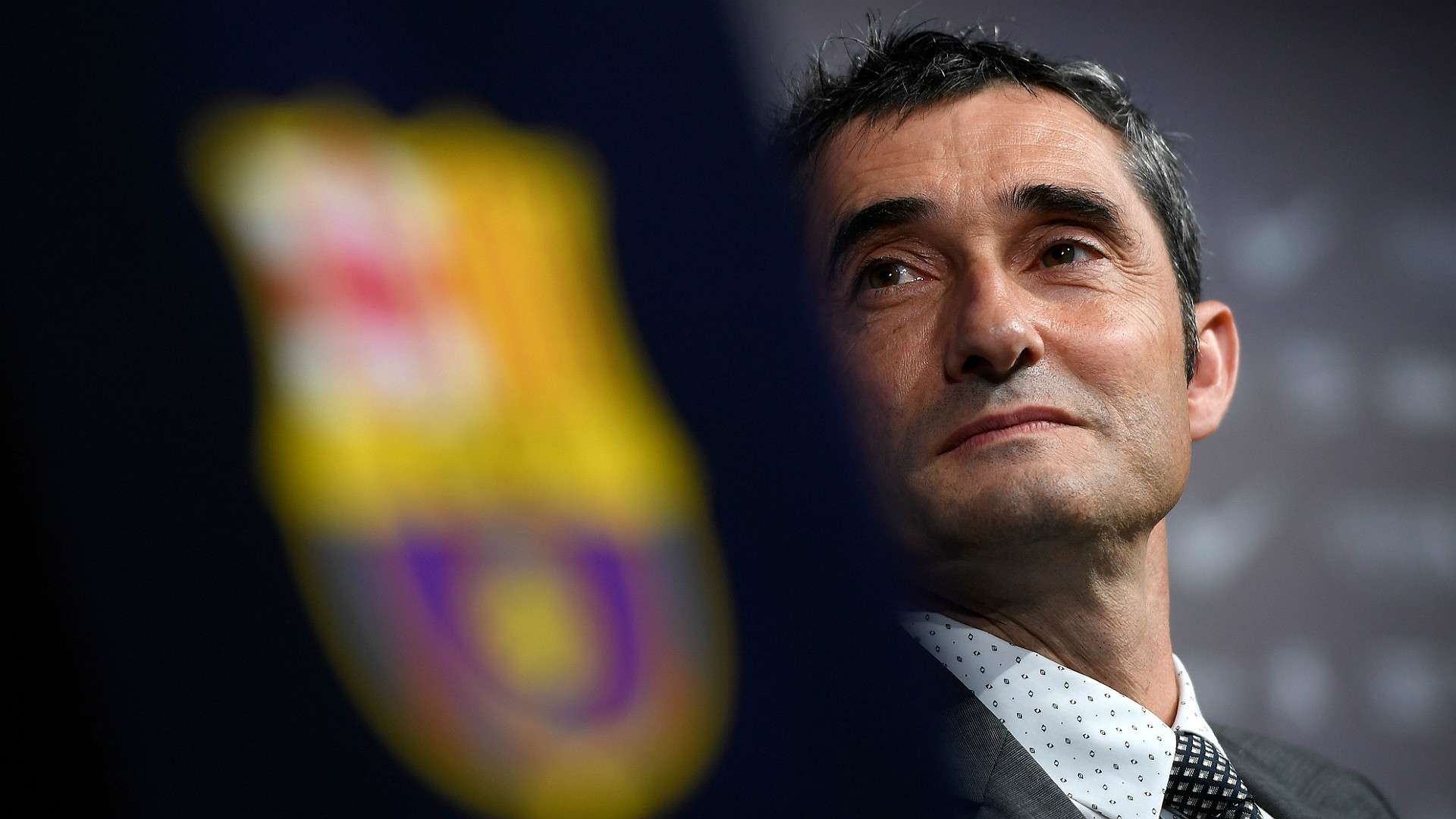 Ernesto Valverde Barcelona unveiling