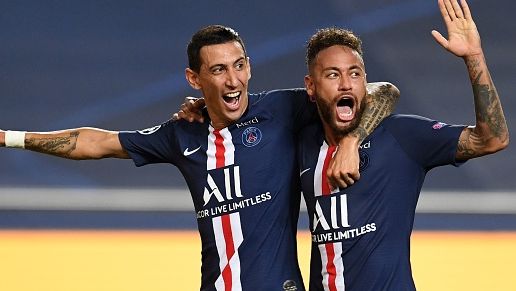 Angel Di Maria Neymar Leipzig PSG