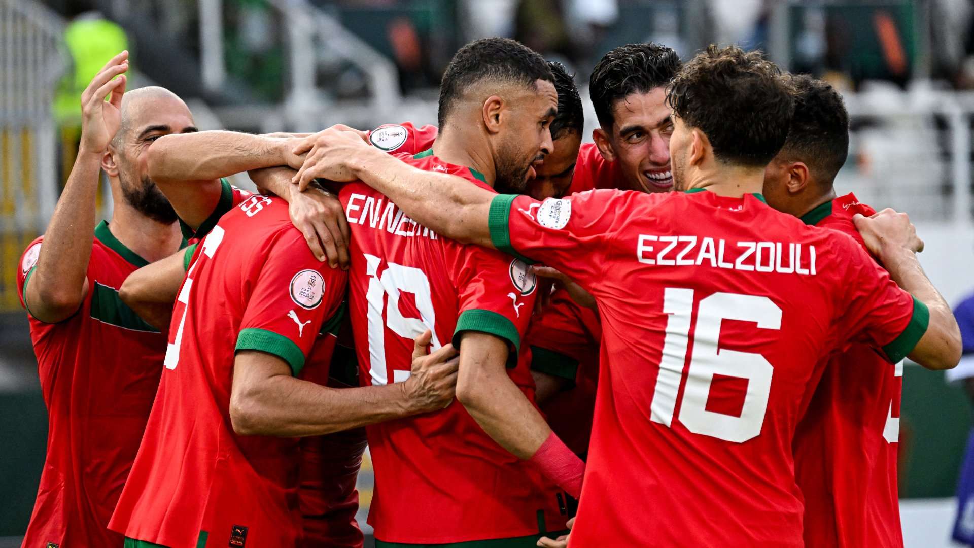 Morocco celebrate Afcon 