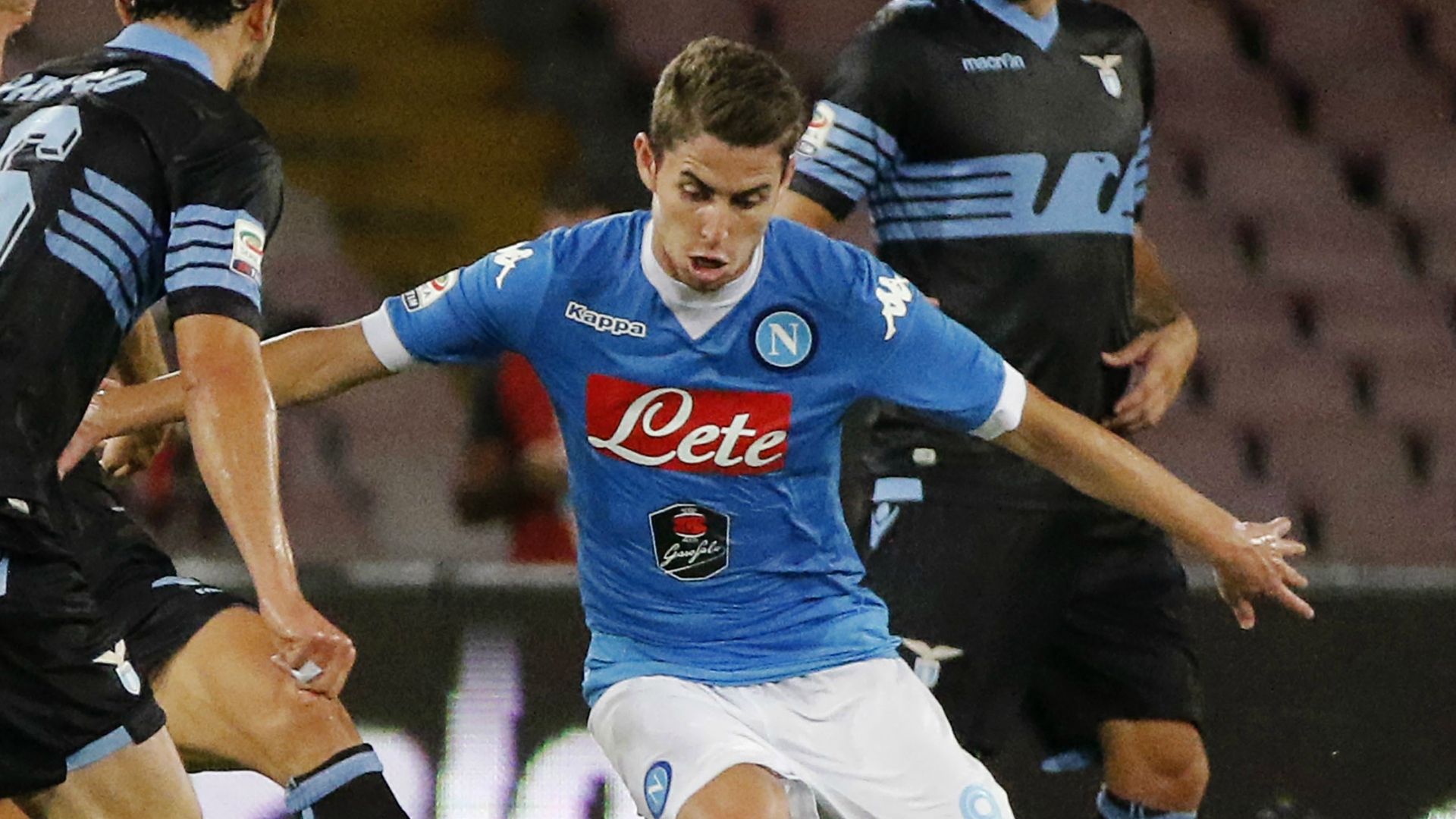 Jorginho in action Napoli Lazio Serie A 20092015