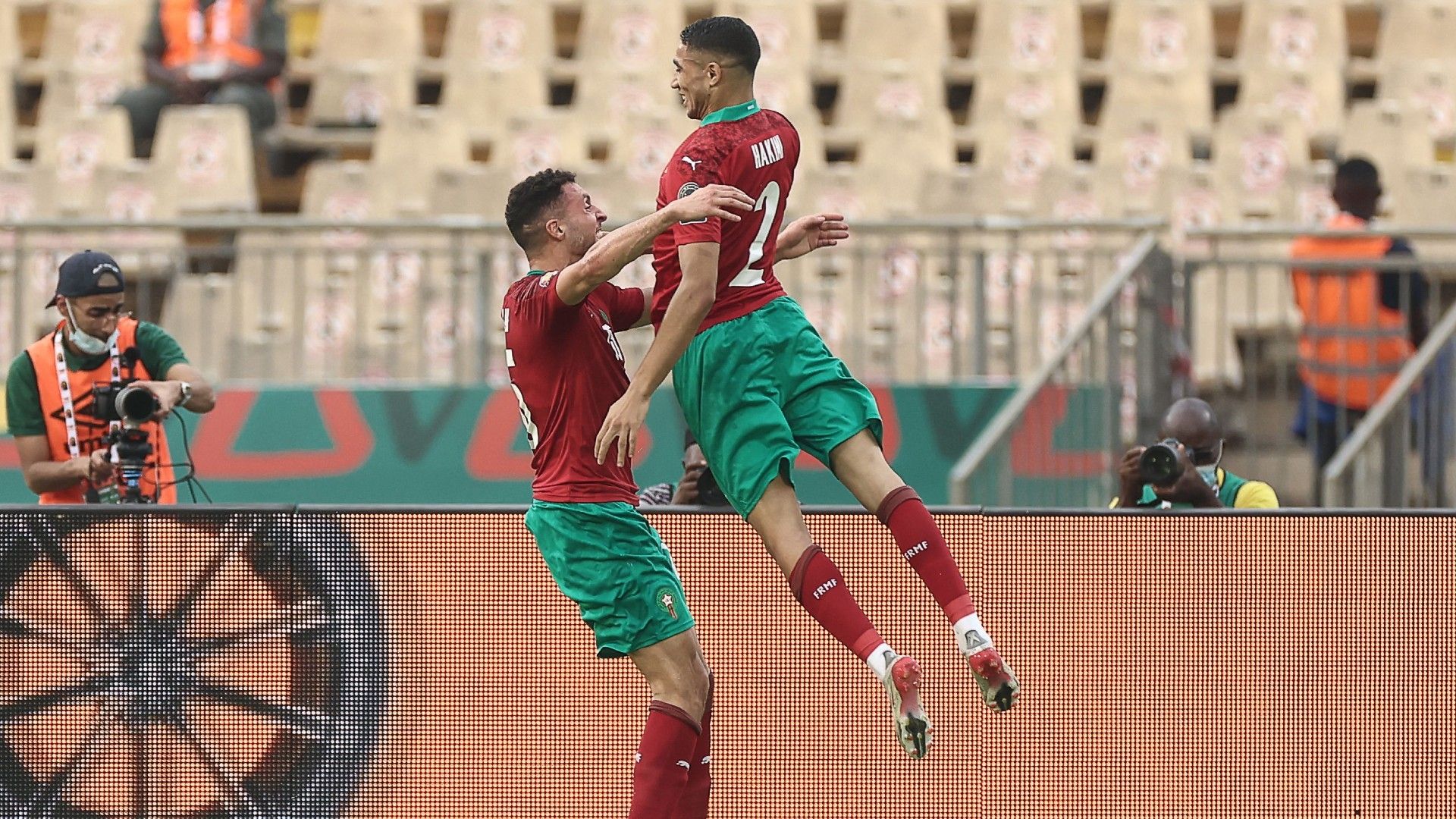 Morocco celebrate Afcon 2022