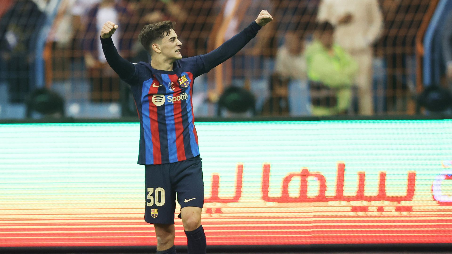 Gavi, Real Madrid vs. Barcelona, Supercopa de España