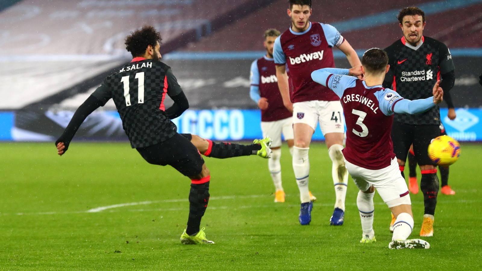Salah, Liverpool vs. West Ham
