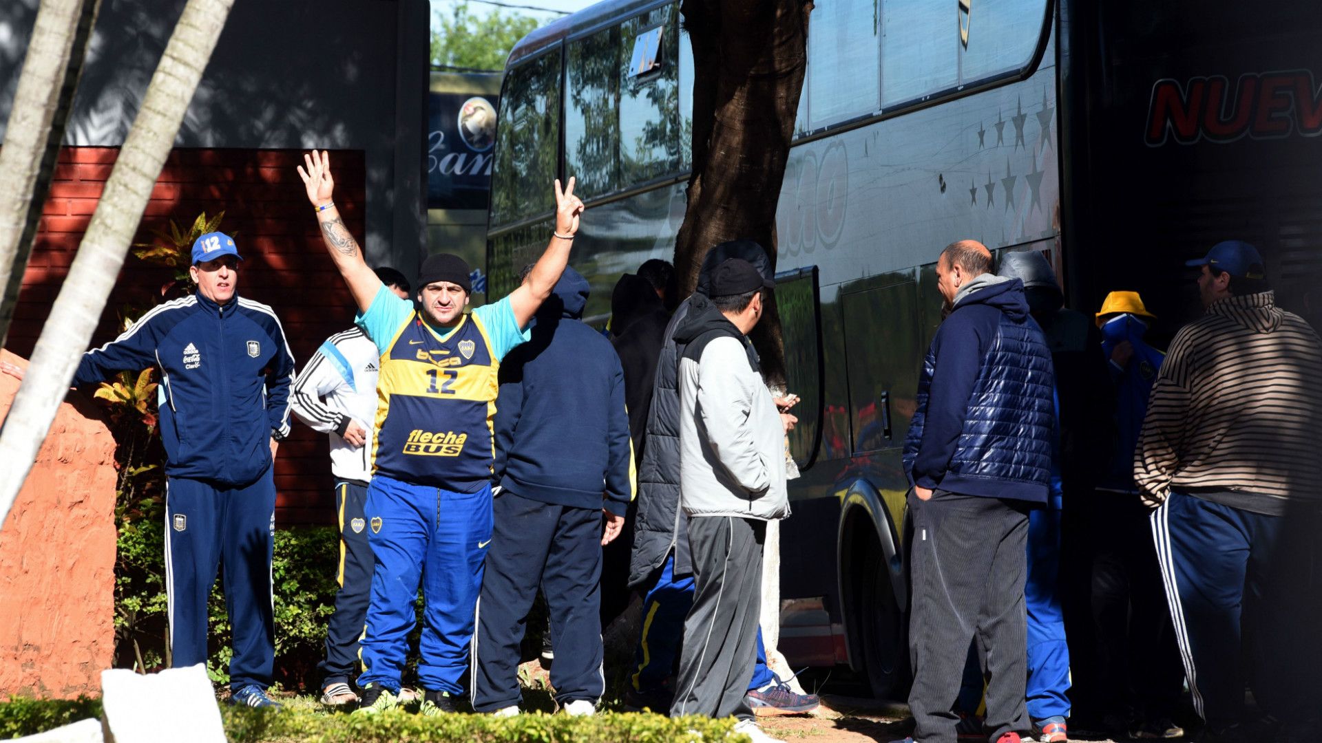 Boca Juniors fans arrested Paraguay 29042016