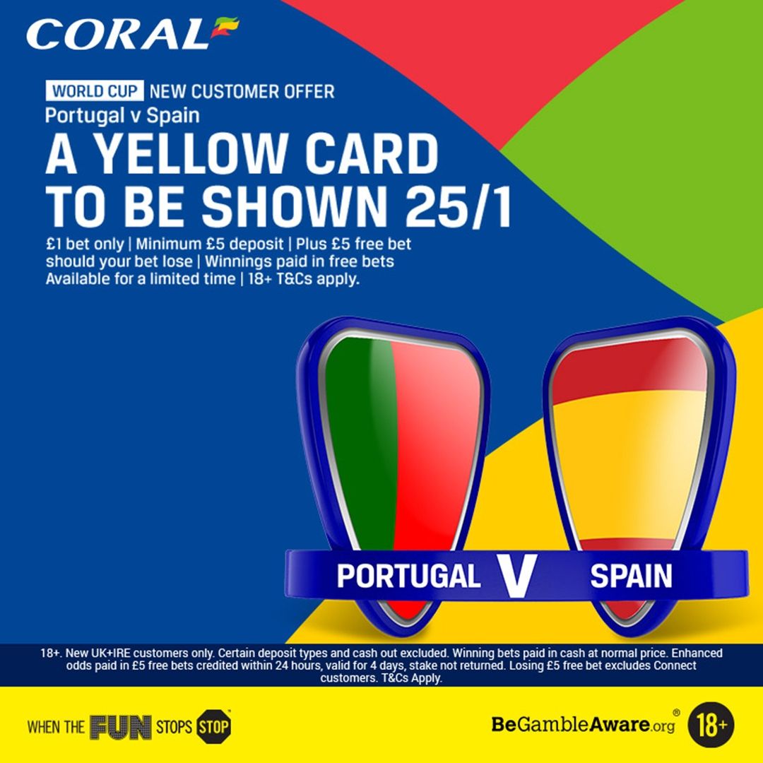 Coral New customer offer SPain v Portugal