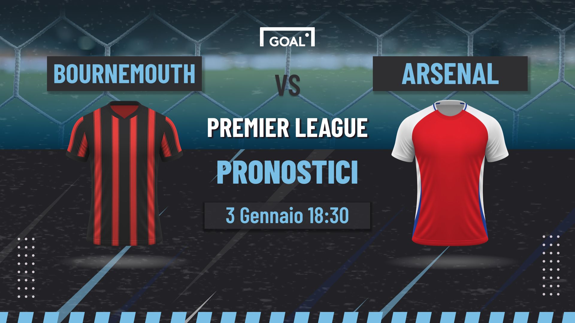 Pronostici Bournemouth - Arsenal