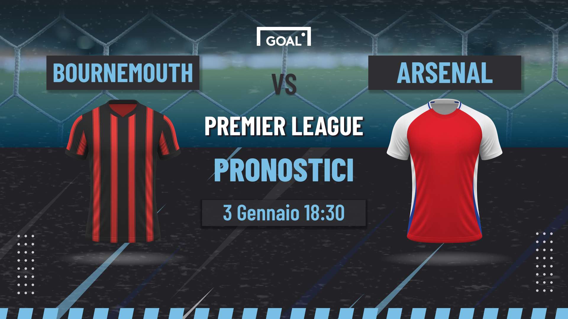 Pronostici Bournemouth - Arsenal