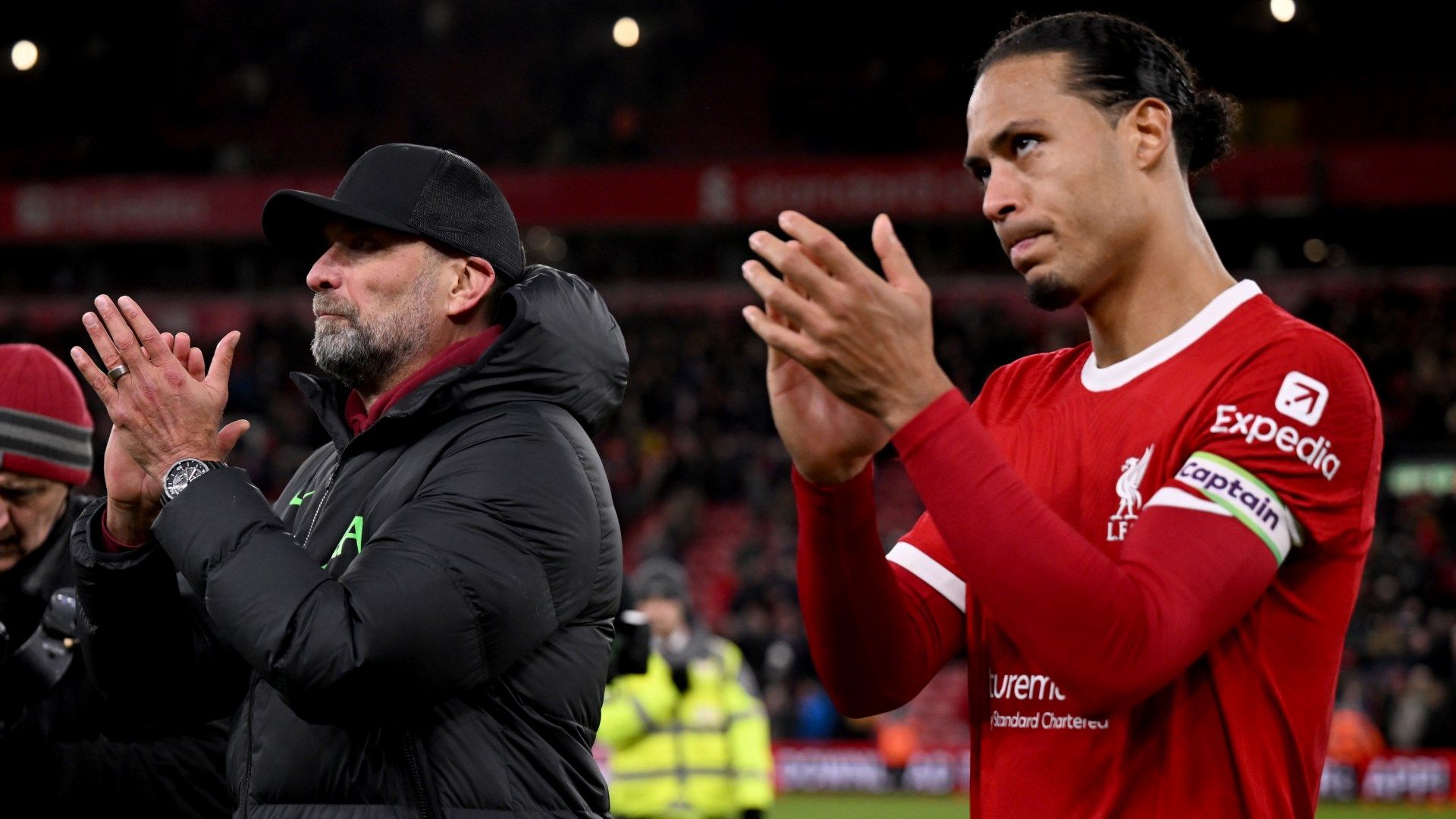 Jurgen Klopp Virgil van Dijk Liverpool 2023-24