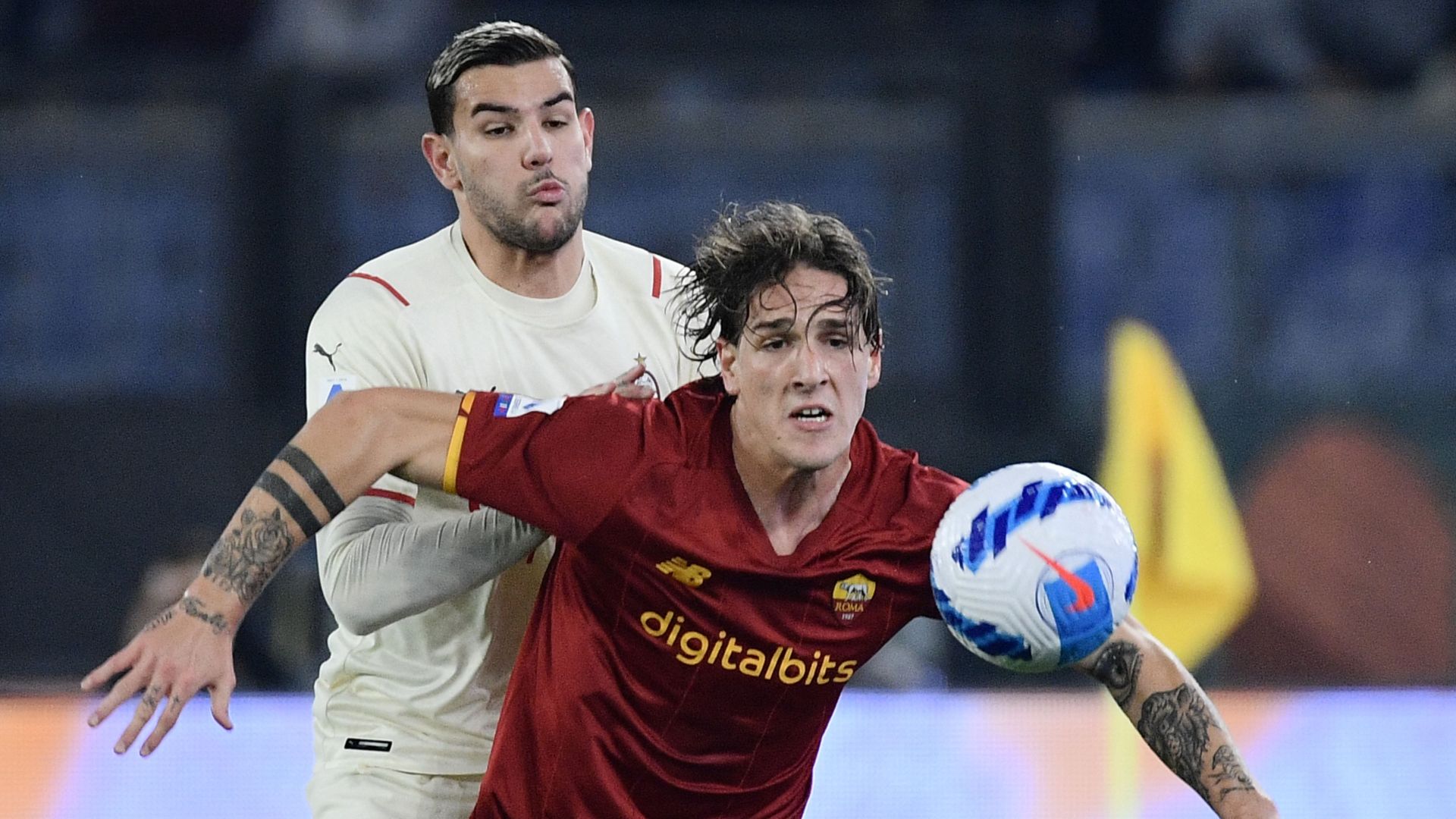 Theo Hernandez Zaniolo Roma Milan