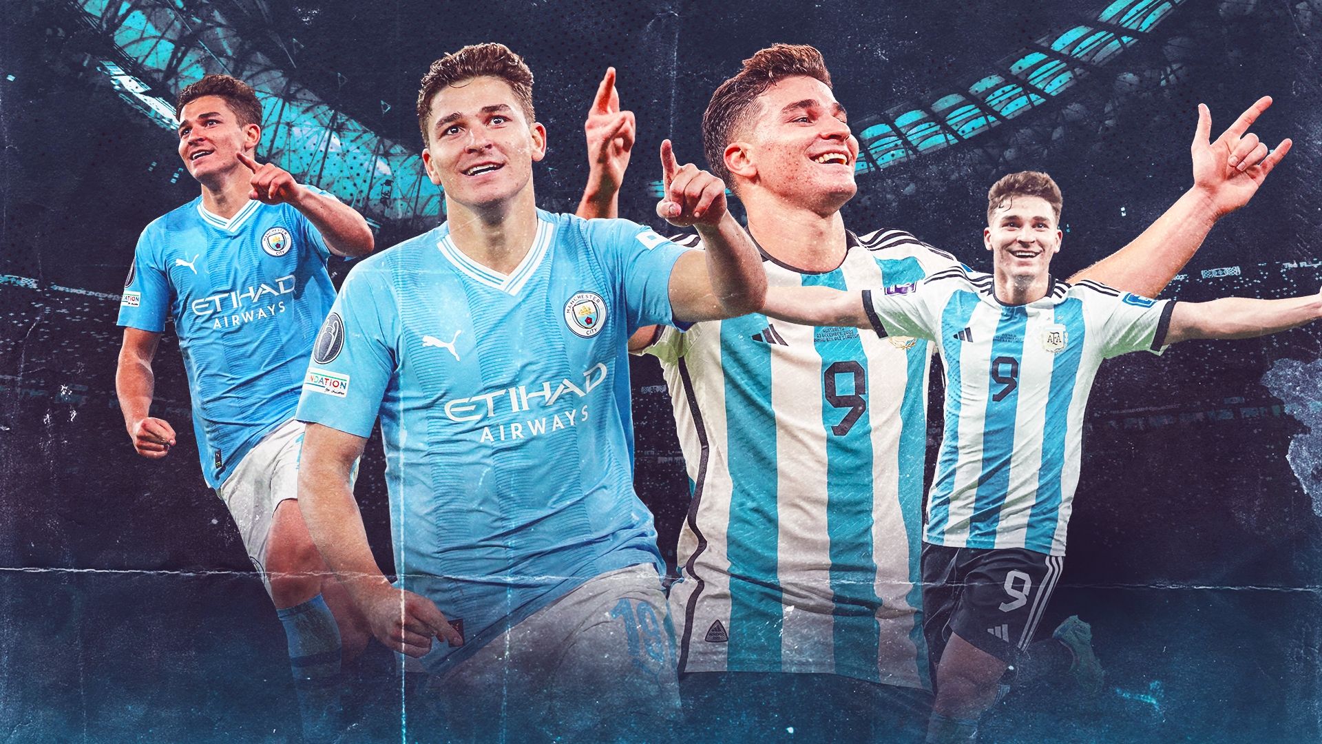 julian alvarez argentina manchester city 16:9 gfx