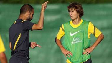 Pep Guardiola Sergi Samper FC Barcelona