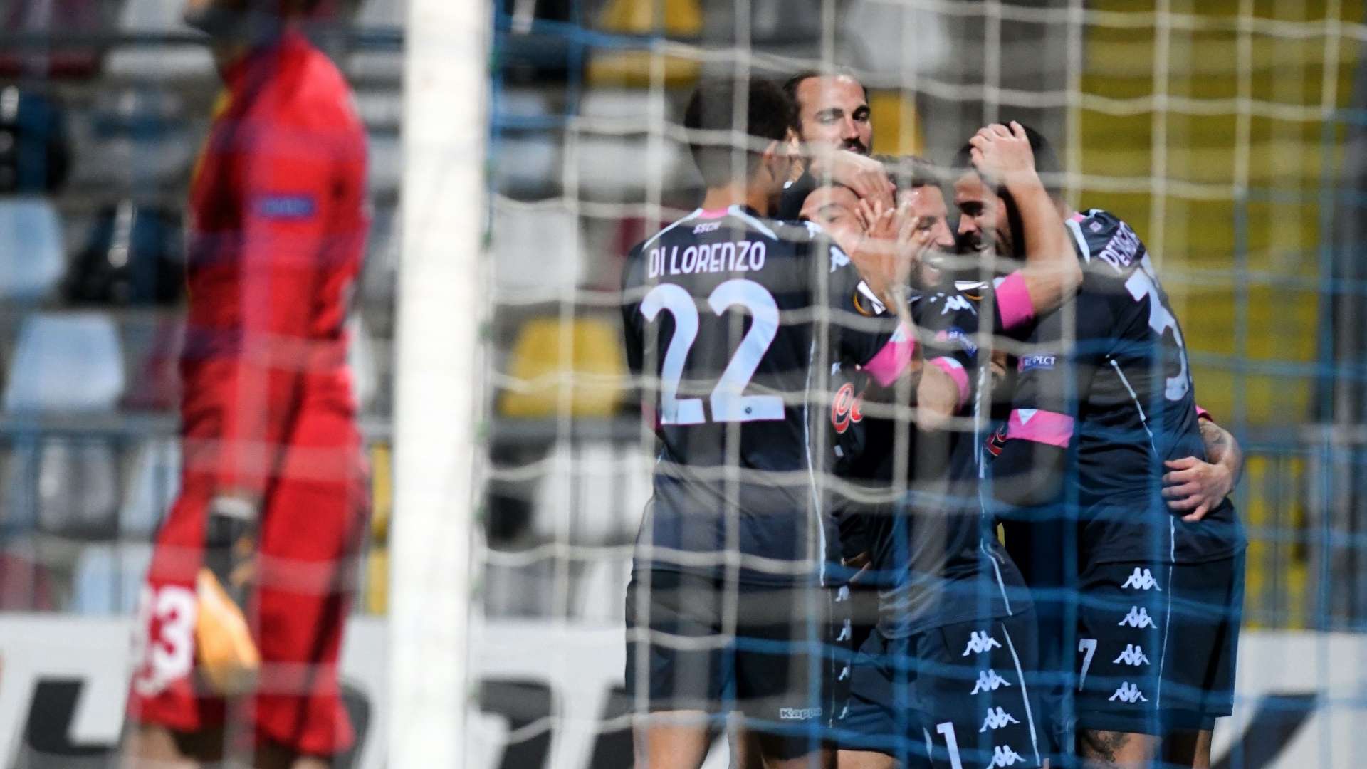 Rjeka Napoli celebration Europa league 2020-2021
