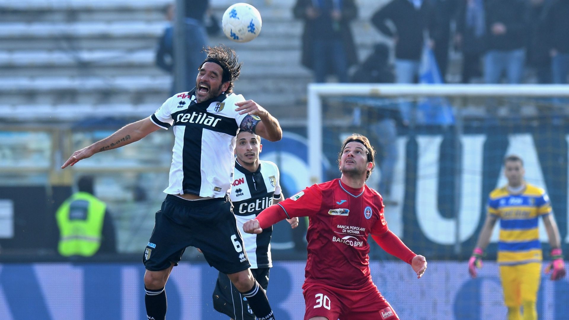 Alessandro Lucarelli Riccardo Maniero Parma Novara Serie B 01272018