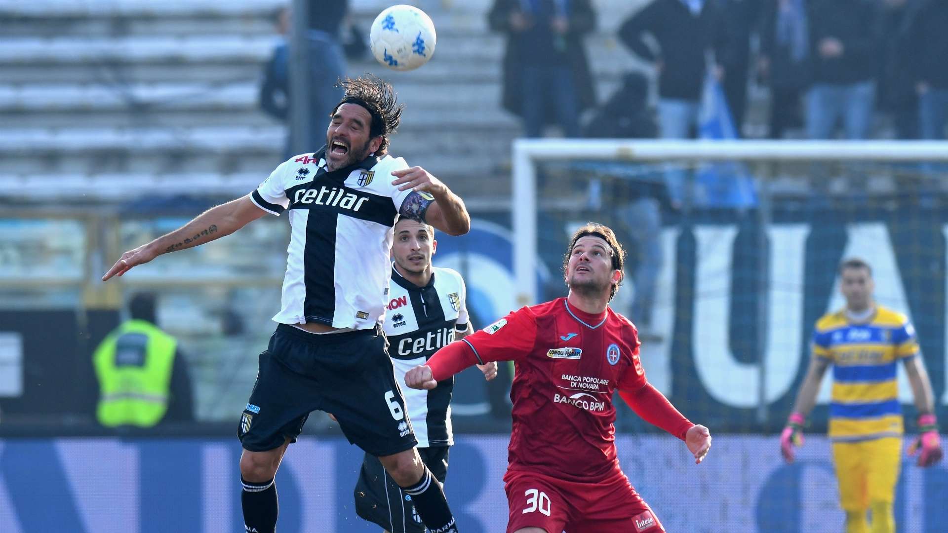 Alessandro Lucarelli Riccardo Maniero Parma Novara Serie B 01272018