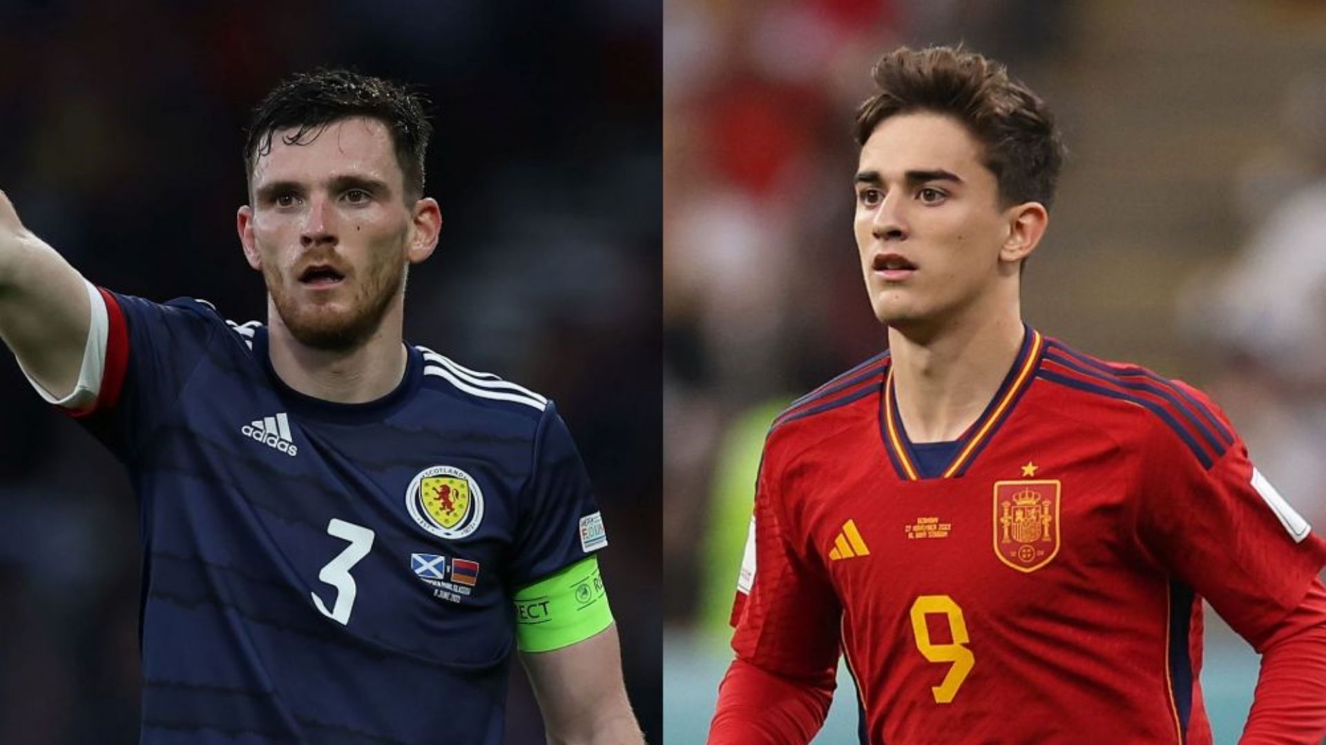 Andy Robertson Scotland Gavi Spain