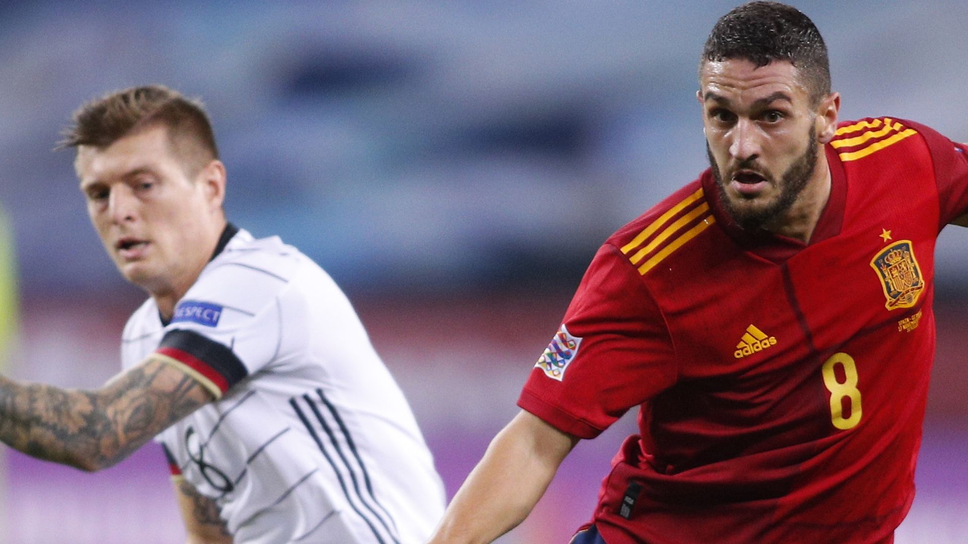 Koke y Kroos, España vs. Alemania