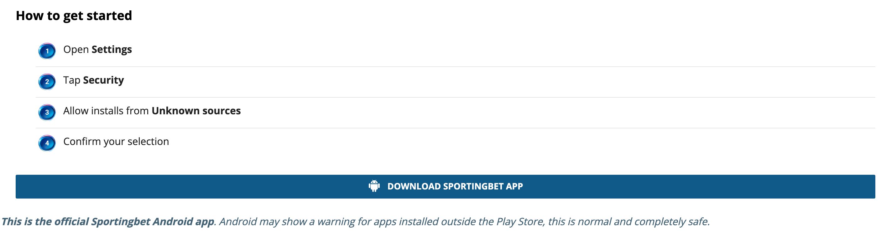 How to download the Sportigbet App