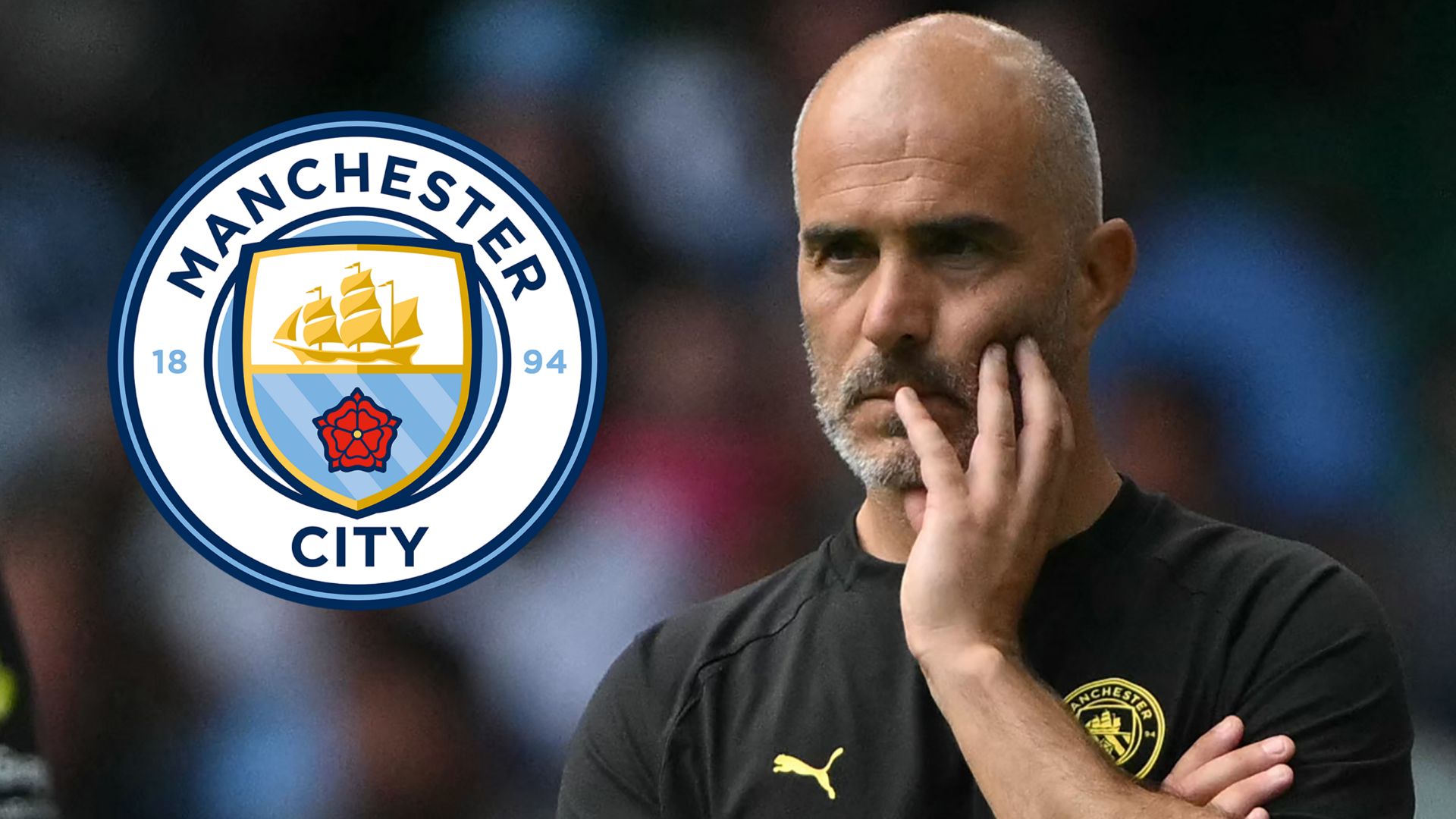 Enzo Maresca Manchester City crest 2026