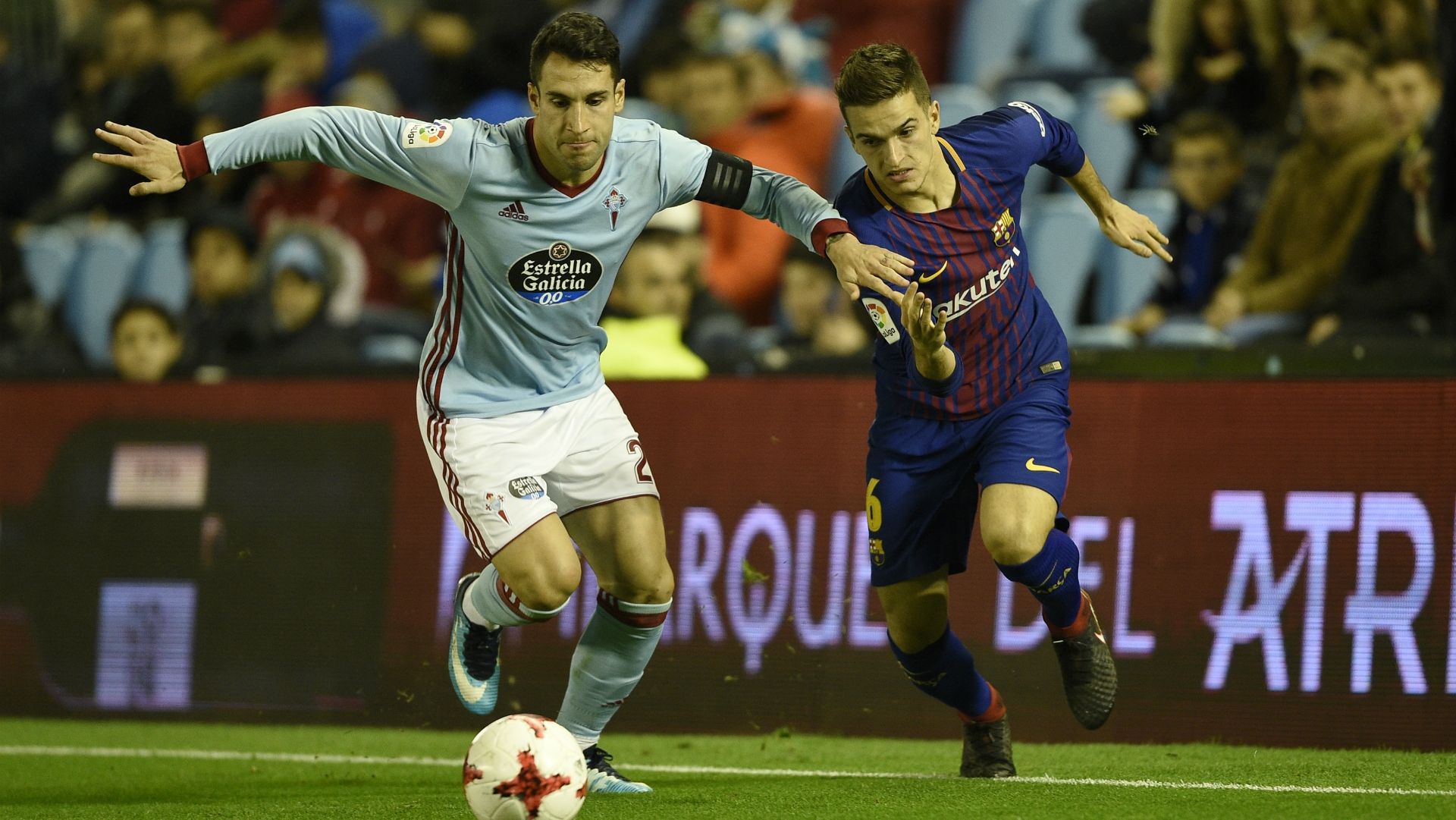 Denis Suarez Hugo Mallo Barcelona Celta Vigo