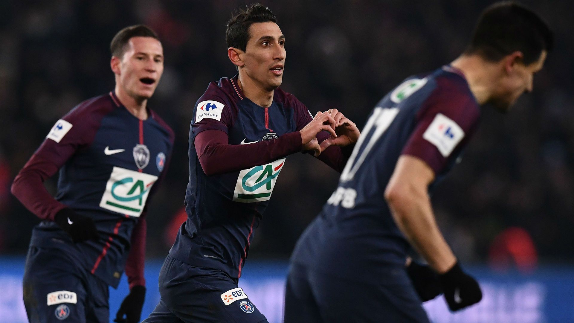 Angel Di Maria PSG Marseille Coupe de France 28022018