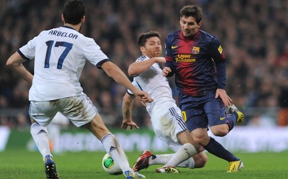 Lionel Messi Xabi Alonso Alvaro Arbeloa