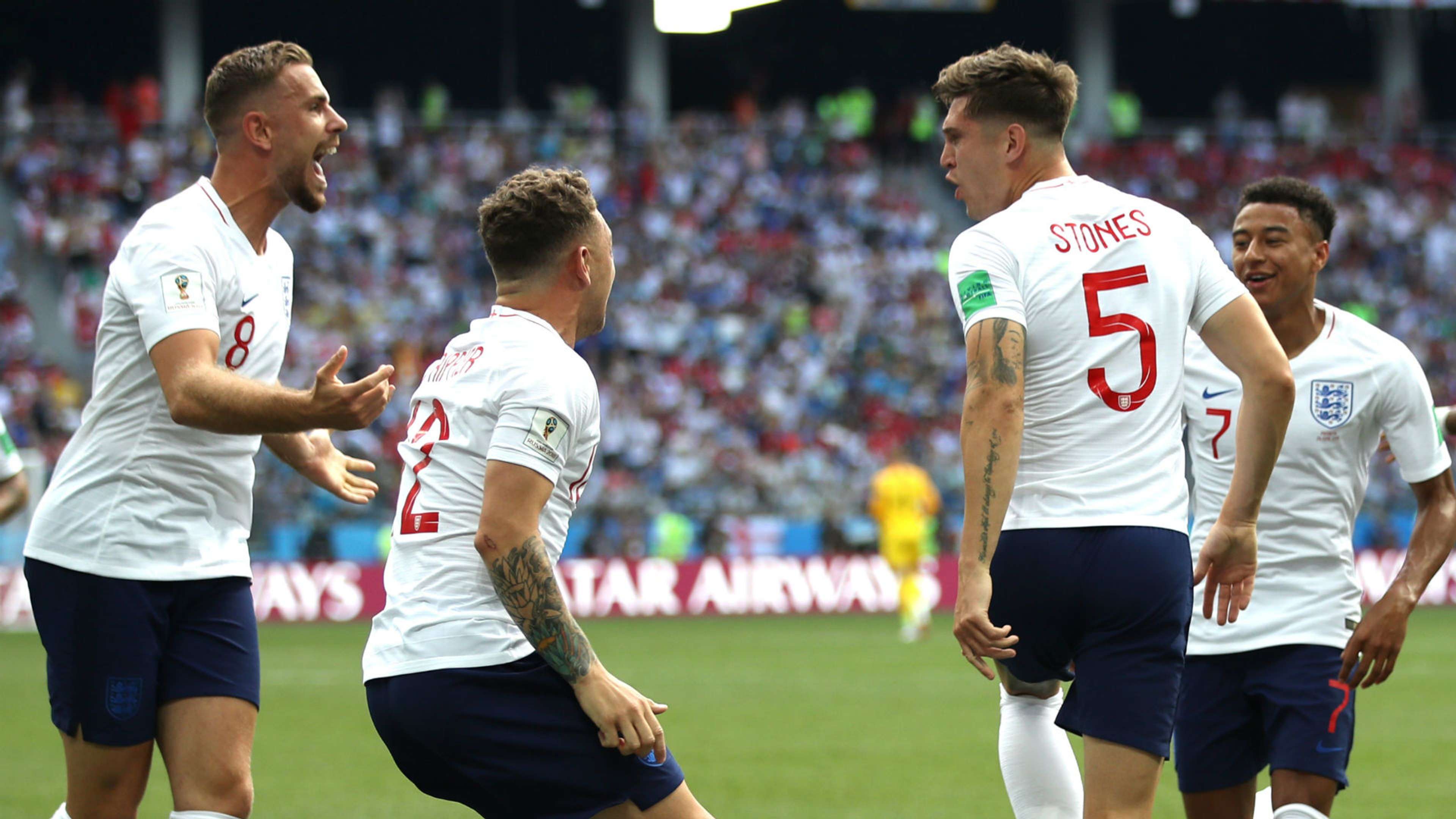 England celebrate Panama World Cup 2018
