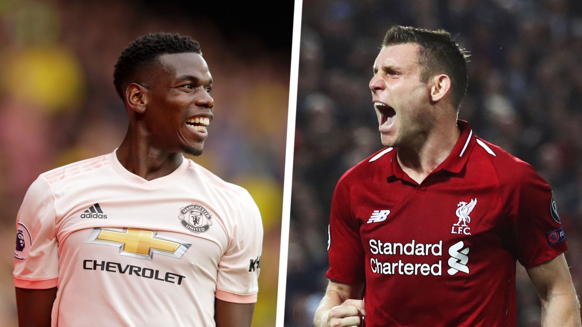 Paul Pogba James Milner split