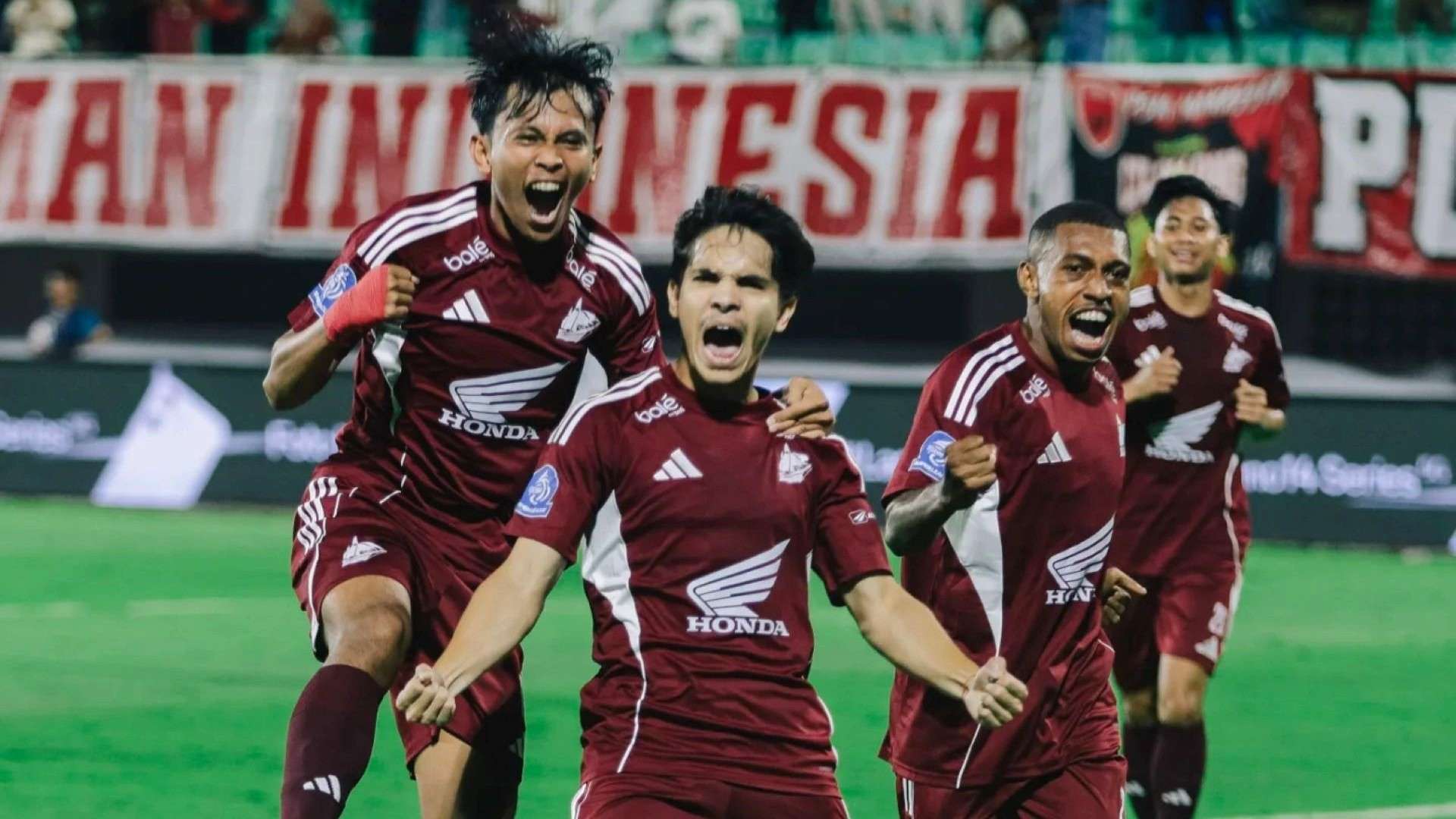 Selebrasi pemain PSM Makassar