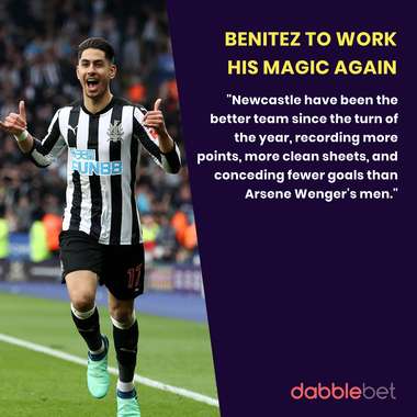 Newcastle Arsenal stats graphic