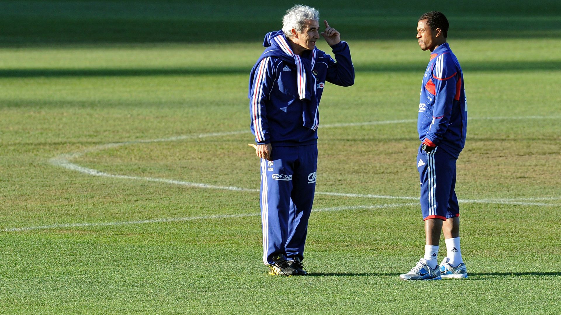 Raymond Domenech Patrice Evra