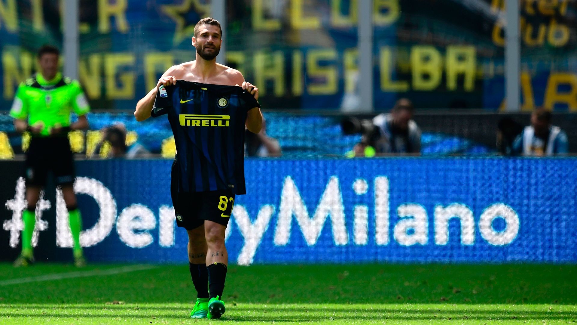 Antonio Candreva Inter AC Milan derby