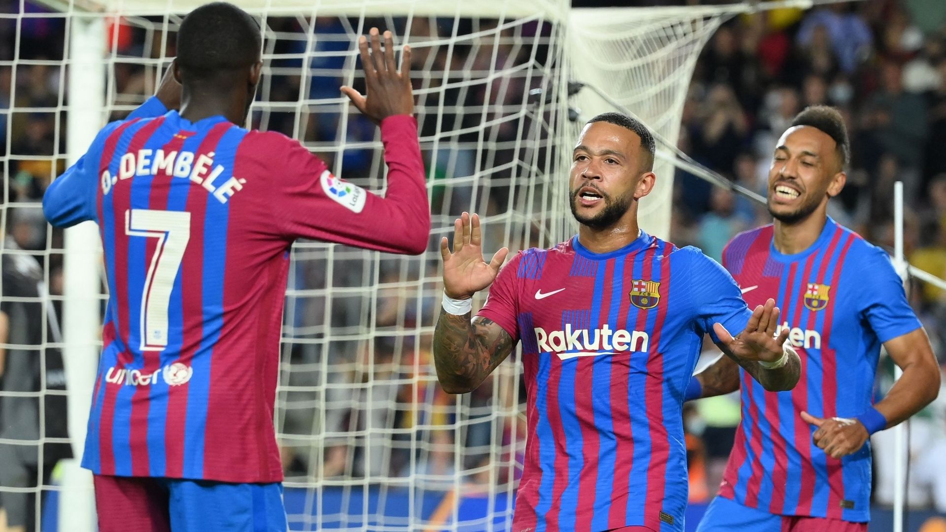 Dembélé, Aubameyang, Memphis