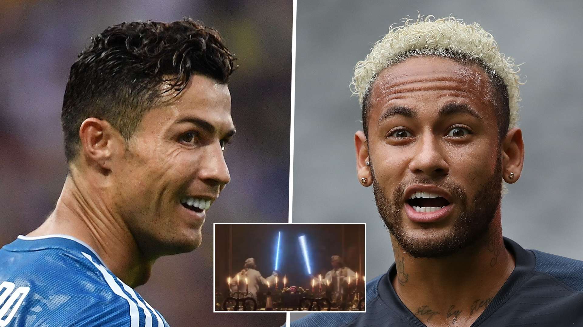 Cristiano Ronaldo, Neymar, lightsabers