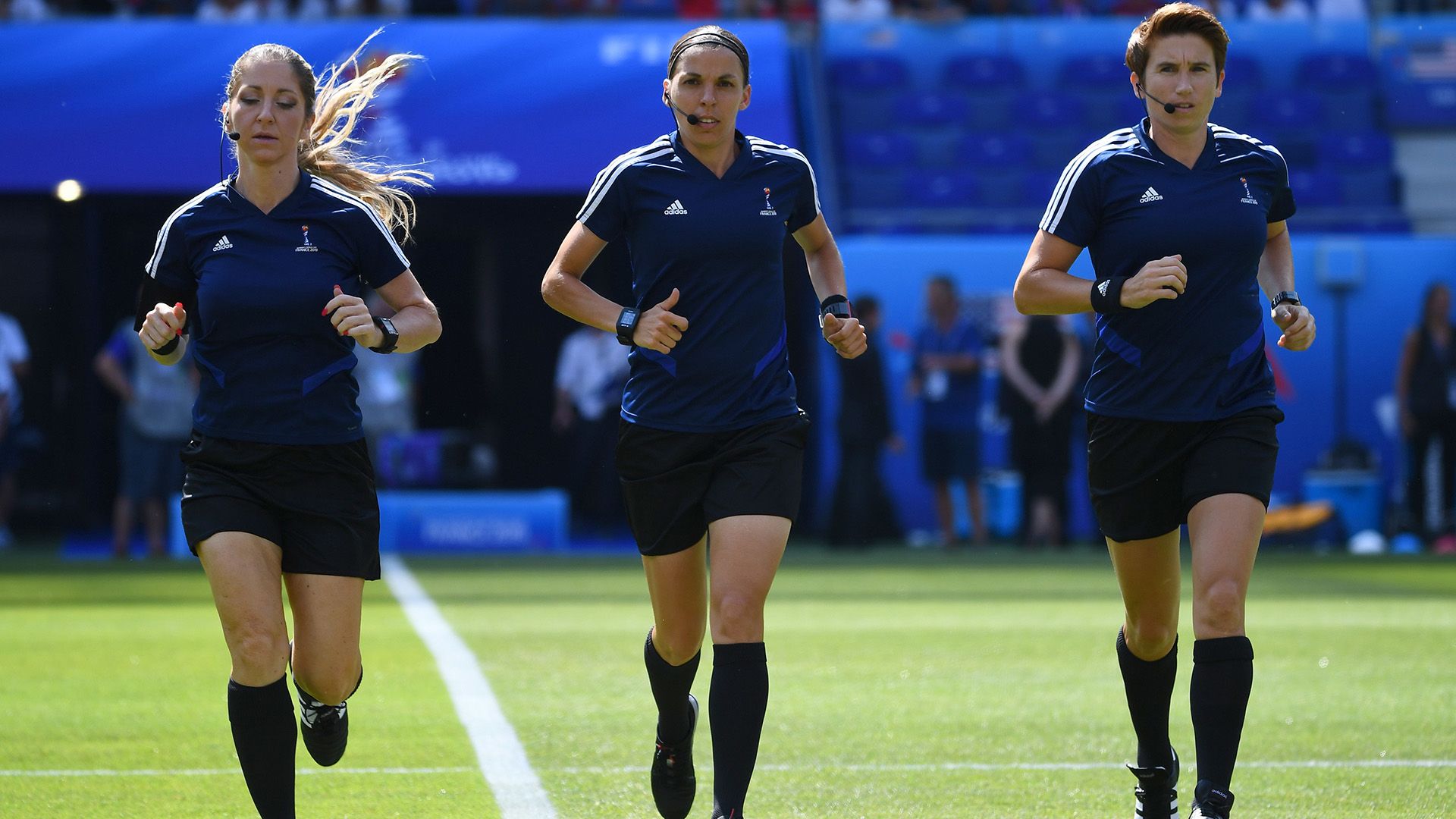 Manuela Nicolosi Stephanie Frappart Michelle O'Neill referee Women's World Cup final 2019