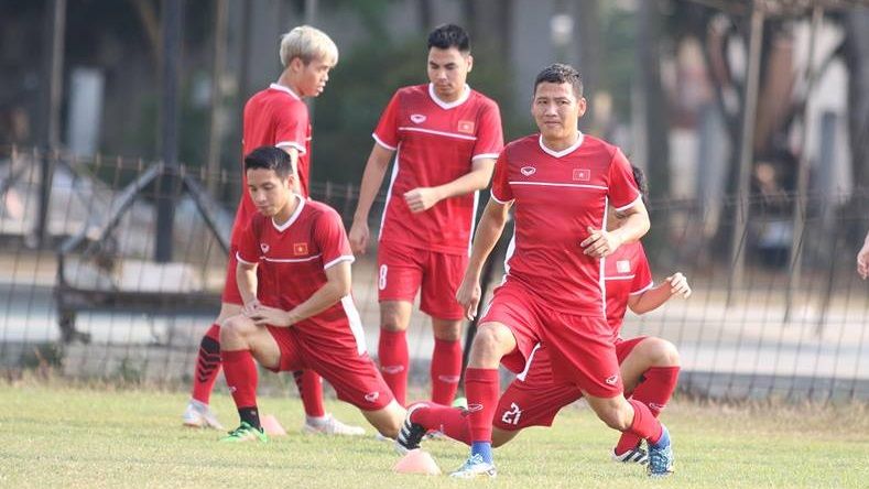 Olympic Việt Nam tập chiều 18/8