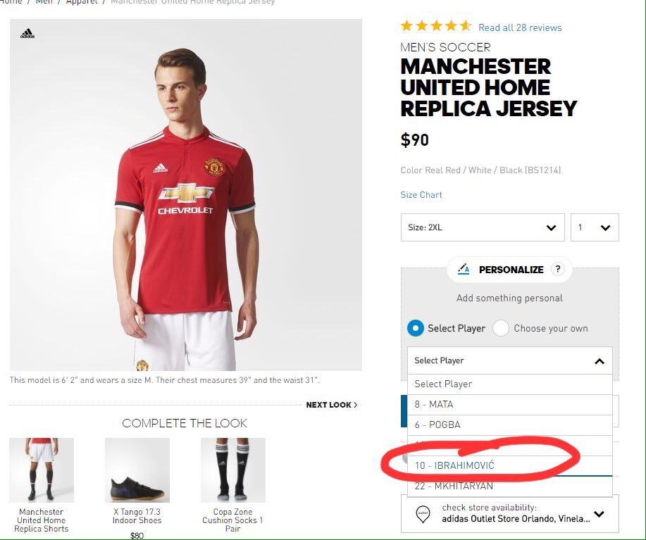 Ibrahimovic adidas shop