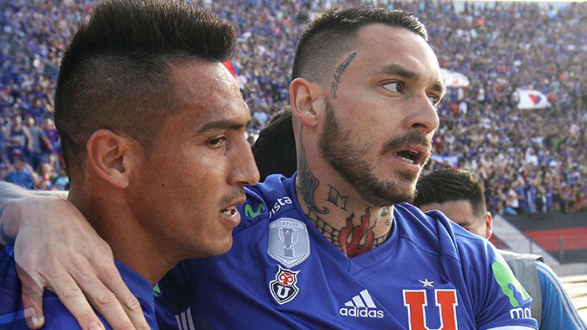 Mauricio Pinilla Fabián Monzón Universidad de Chile Everton 230917