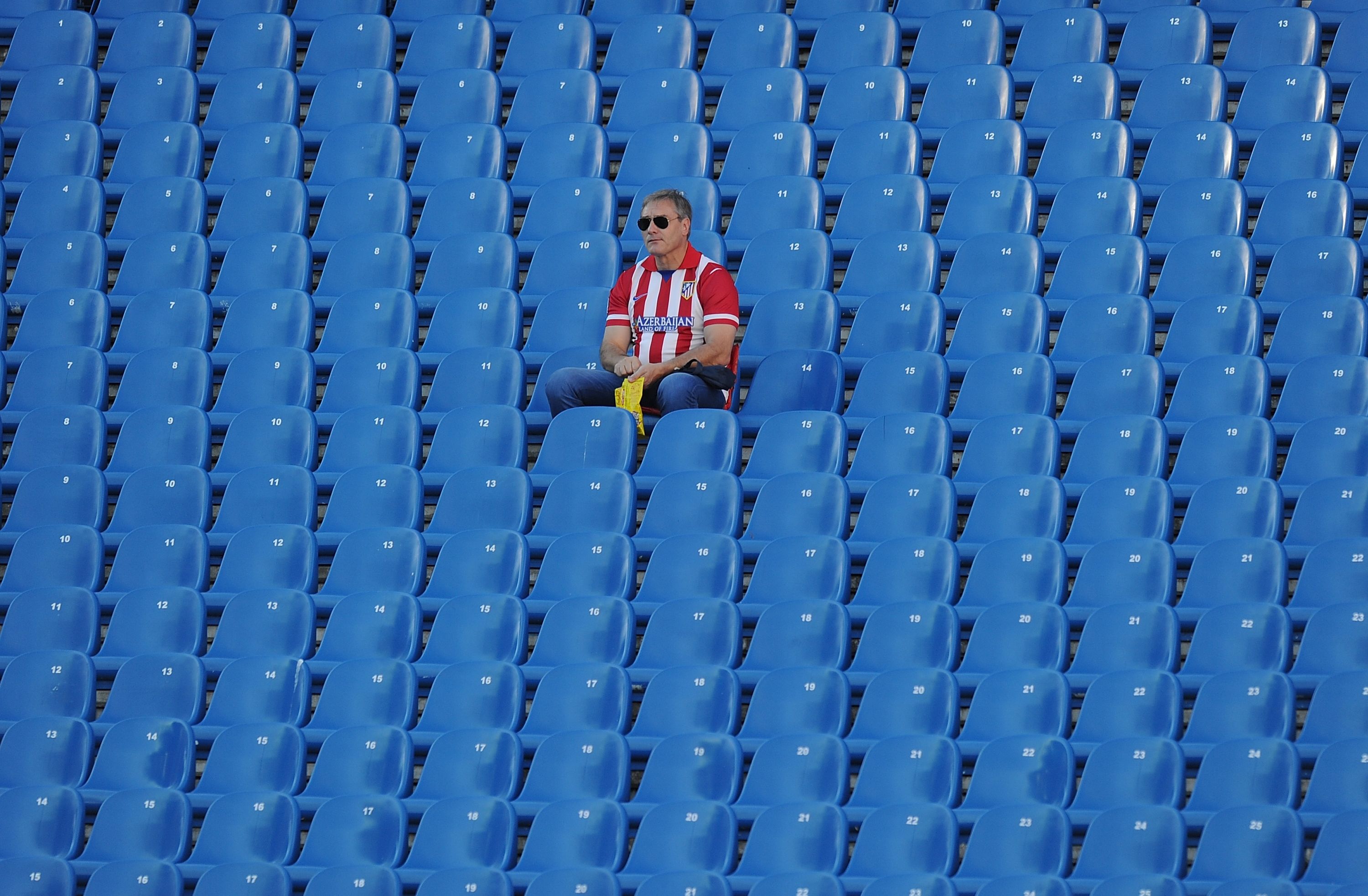 Atletico Madrid fan in away match
