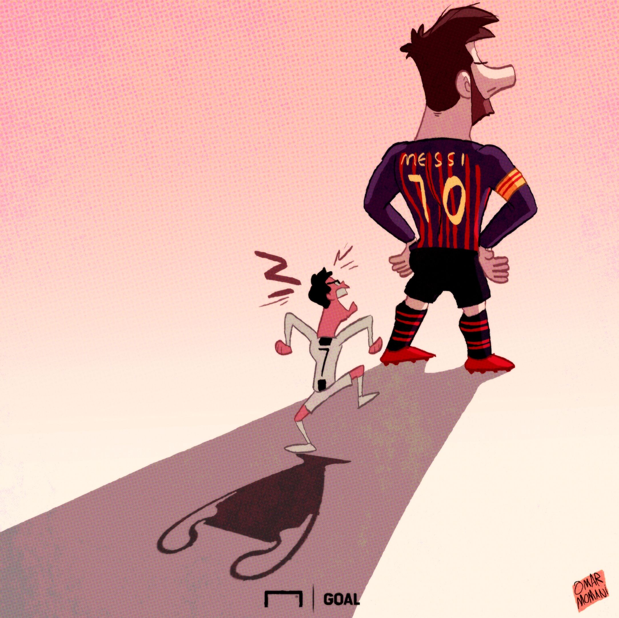 Lionel Messi Cristiano Ronaldo Cartoon
