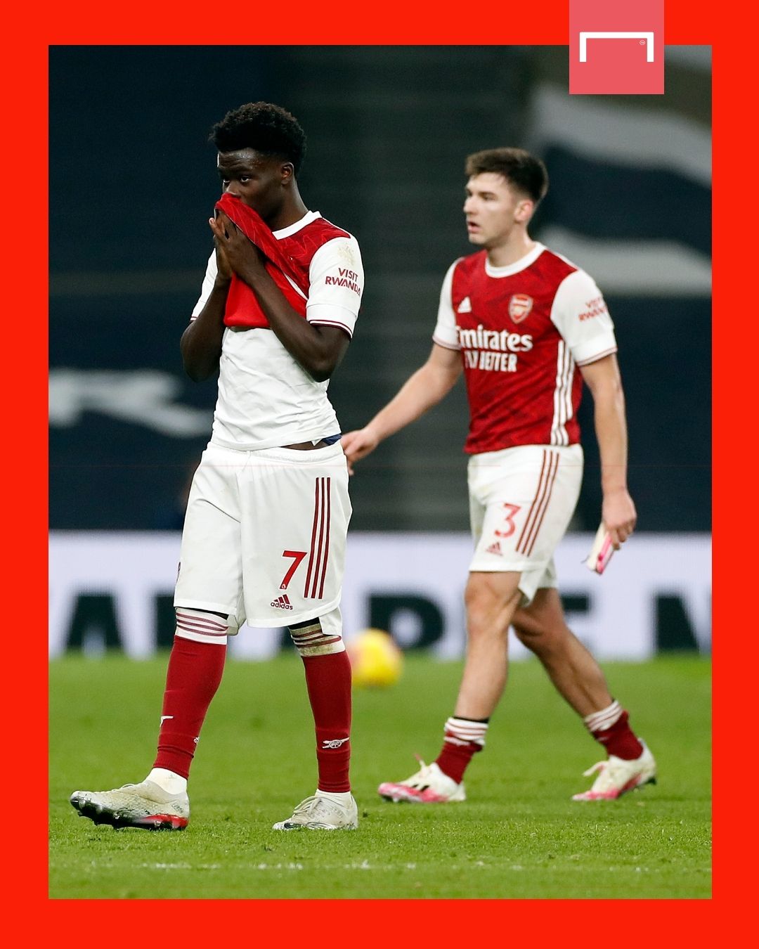 Bukayo Saka Kieran Tierney Arsenal GFX
