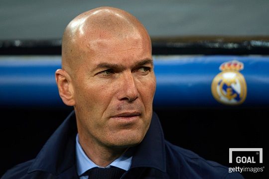 레알 마드리드의 지네딘 지단 감독. 사진=게티이미지