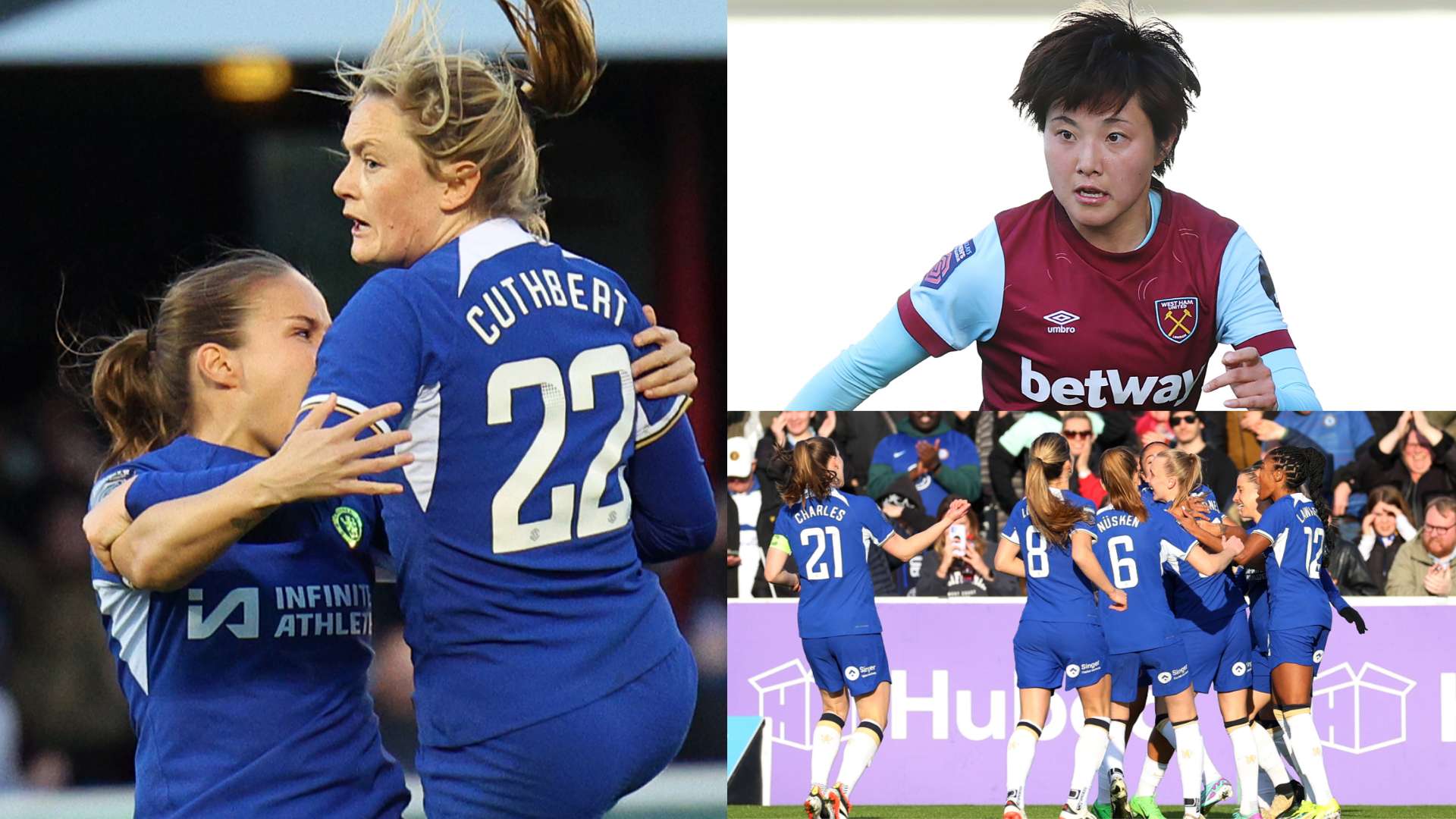 Chelsea win at West Ham to go top of WSL