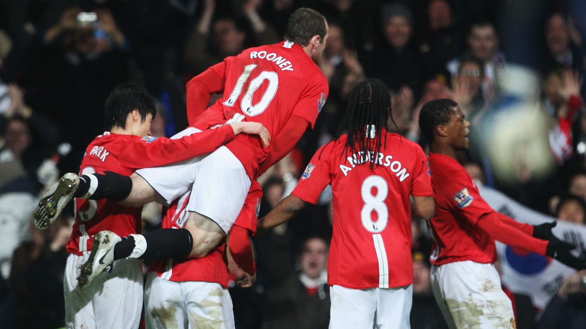 Wayne Rooney Patrice Evra Anderson Nani Manchester United Arsenal FA Cup 16022008